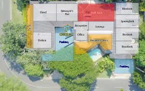 Leopard Corner Aerial View Room Layout